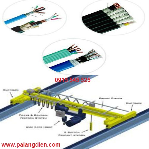 Dây cáp điện dẹt dùng trong cầu trục Dây cáp điện dẹt dùng trong cầu trục
