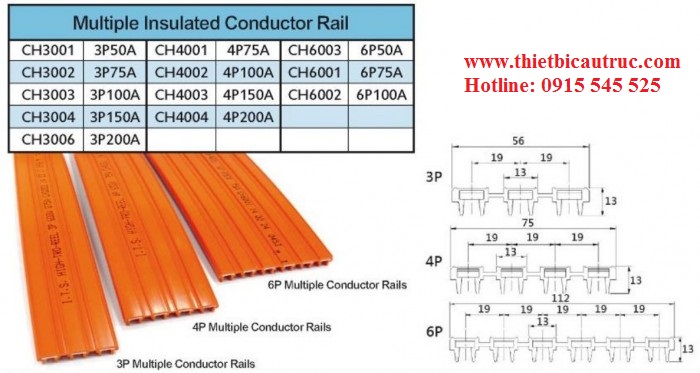 Ray điện an toàn cầu trục